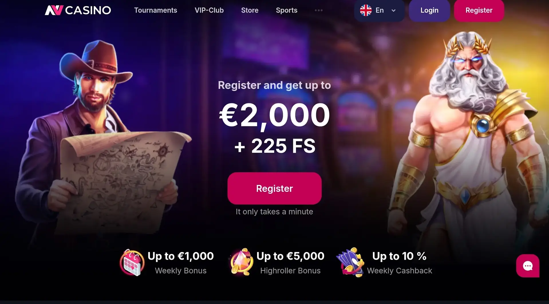 NVCasino speellobby met 3500+ slots en casinospellen